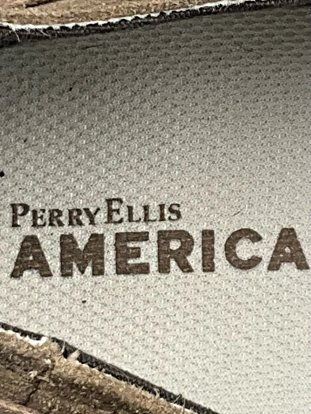 Perry Ellis America Digger Boat Shoes Size 11 Taupe Suede Leather Lace-Up
